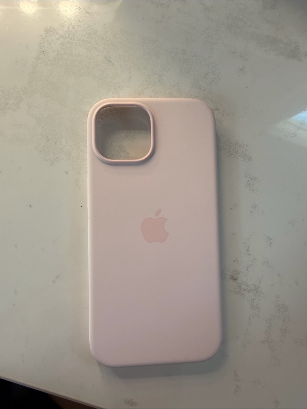 Apple Silicone iPhone Case - Light Pink